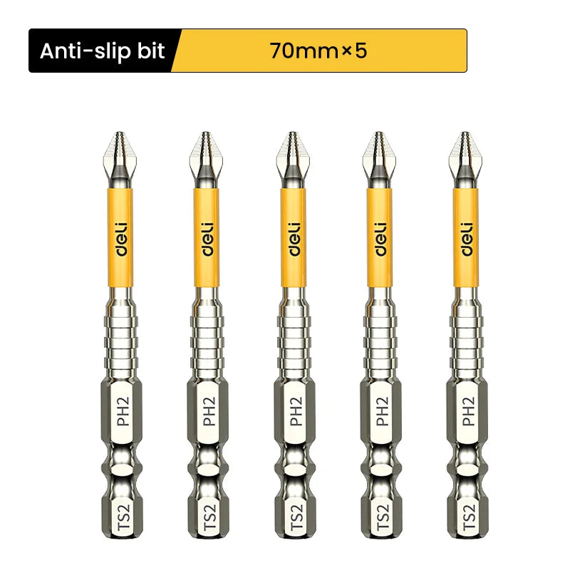 Non-Slip PH2 Magnetic Batch Head Cross Screwdriver Hardness Drill Bit Screw Driver Hand Tools 25/50/65/70/90/150Mm