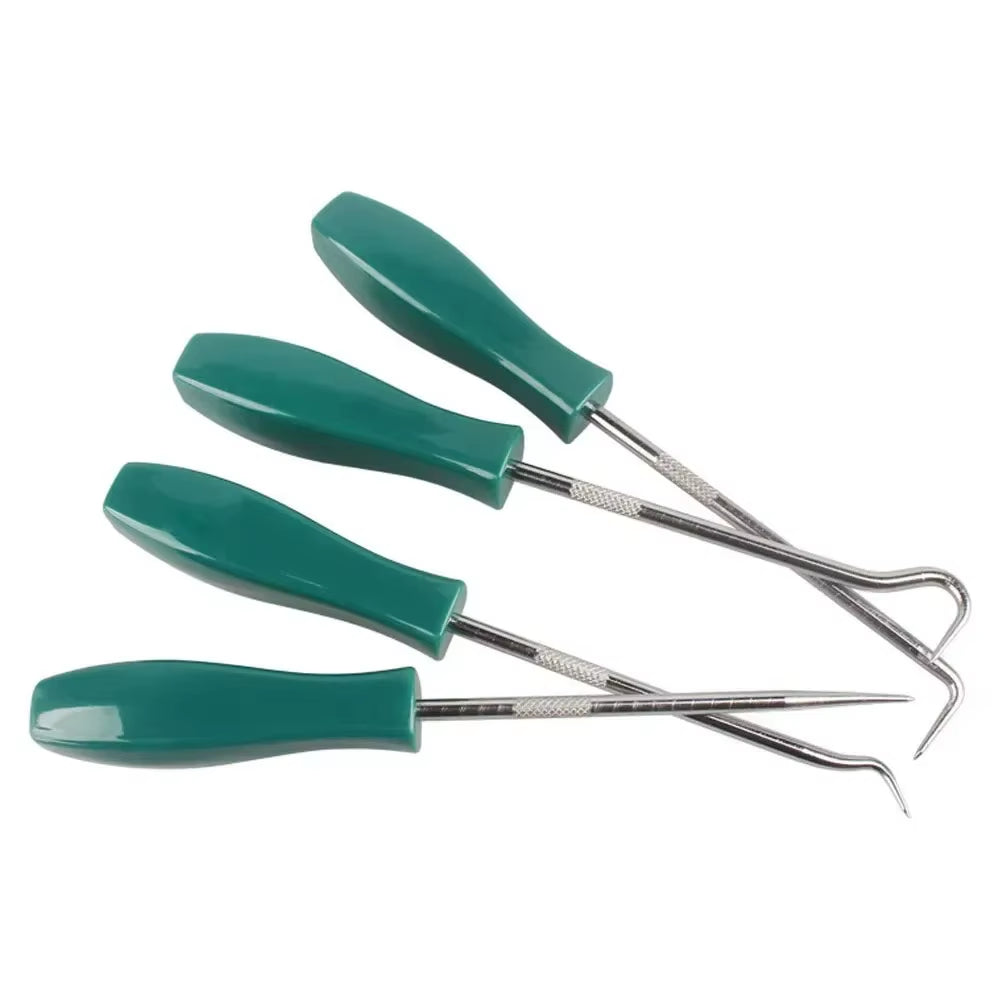 Hot Sale 4Pcs 135Mm Car Auto Vehicle Oil Seal Screwdrivers Set O-Ring Seal Gasket Puller Remover Pick Hooks Repair Tools for Car
