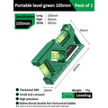 Mini Level Gauge High-Precision Horizontal Vertical Measure Metric Ruler Protractor Home Portable Magnetic Pocket Level Gauge