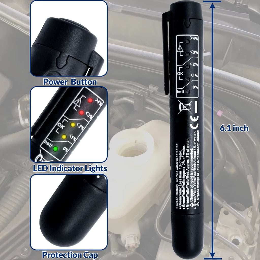 Accurate Oil Quality Check Pen Universal Brake Fluid Tester Car Brake Liquid Digital Tester Vehicle Auto Automotive Testing Tool