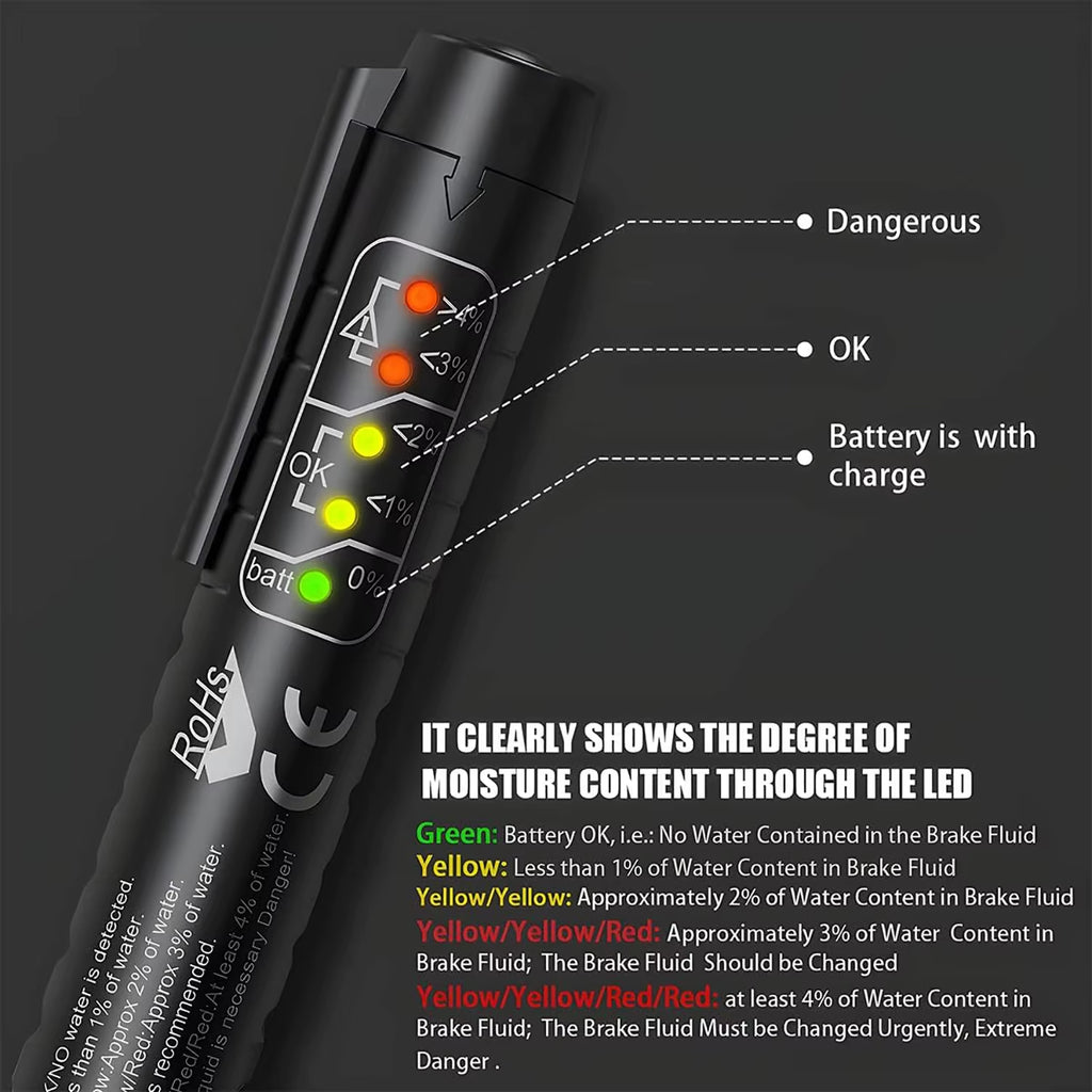 Accurate Oil Quality Check Pen Universal Brake Fluid Tester Car Brake Liquid Digital Tester Vehicle Auto Automotive Testing Tool