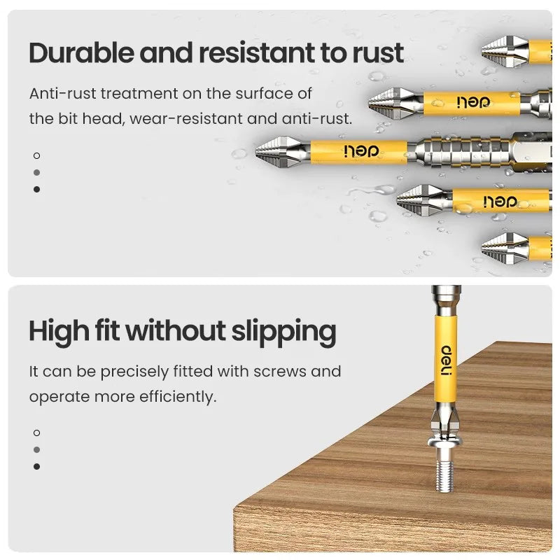 Non-Slip PH2 Magnetic Batch Head Cross Screwdriver Hardness Drill Bit Screw Driver Hand Tools 25/50/65/70/90/150Mm