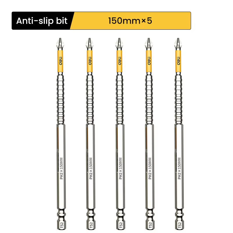 Non-Slip PH2 Magnetic Batch Head Cross Screwdriver Hardness Drill Bit Screw Driver Hand Tools 25/50/65/70/90/150Mm