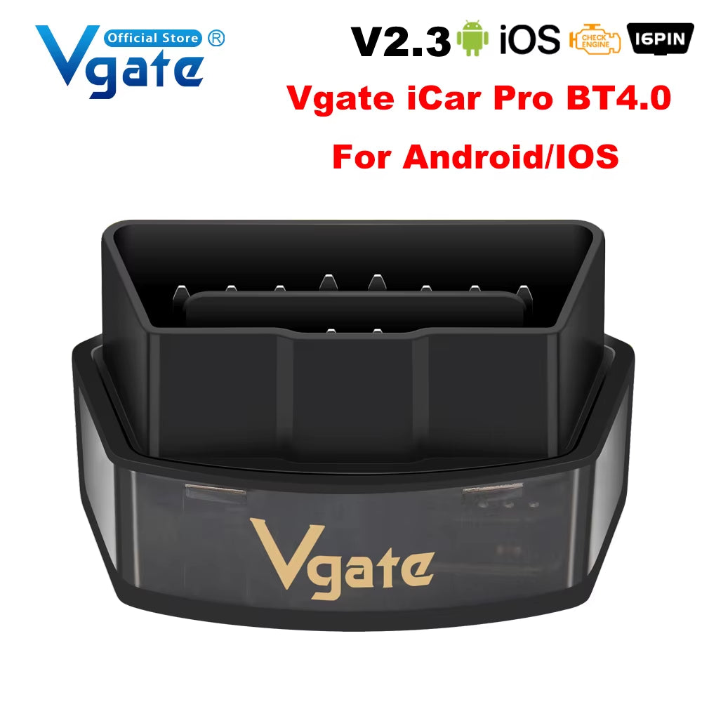 Vgate Icar Pro Elm327 V2.3 OBD 2 OBD2 Car Diagnostic Tool WIFI Bluetooth 4.0 for IOS Scan Tool ODB2 Auto Scanner PK ELM 327 V1 5