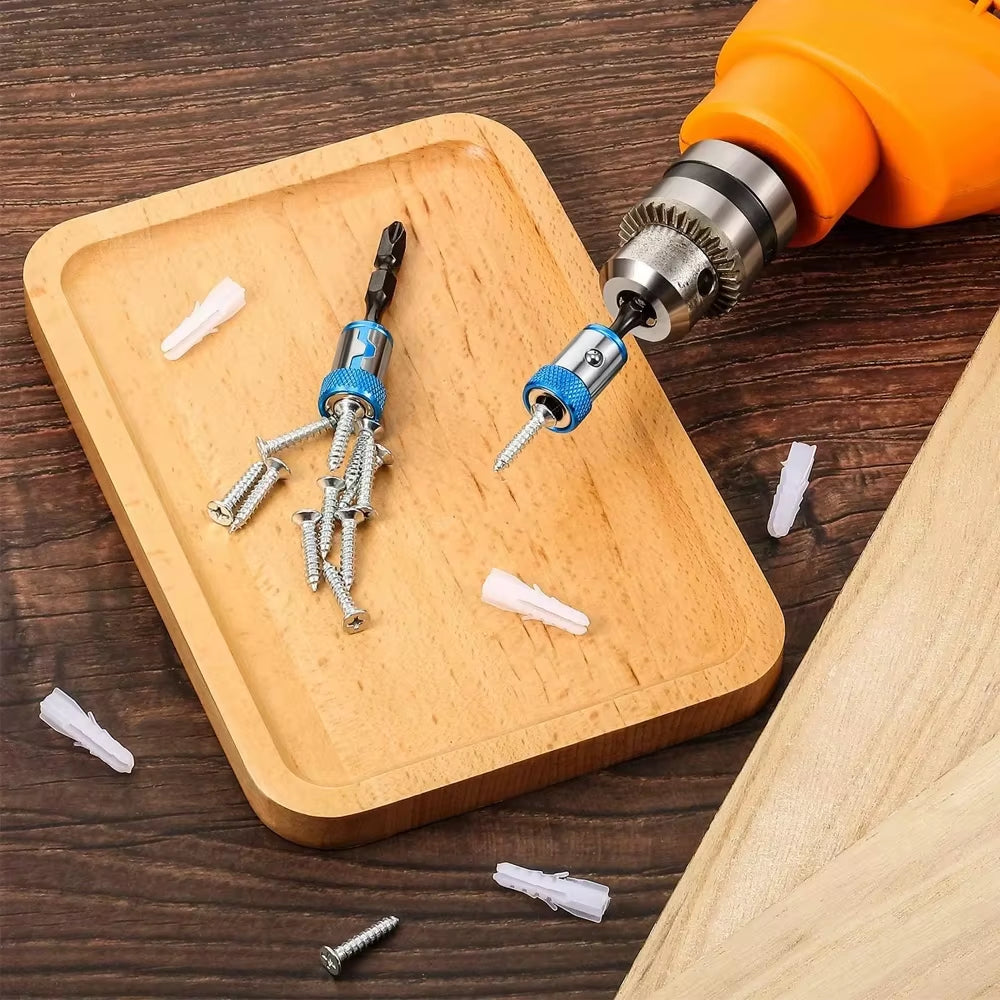 1 Pcs Magnetic Screw Rings Magnetized Ring Screwdriver Bits for 1/4 Inch 6.35MM Screwdriver Bits Electric Screwdriver Bits