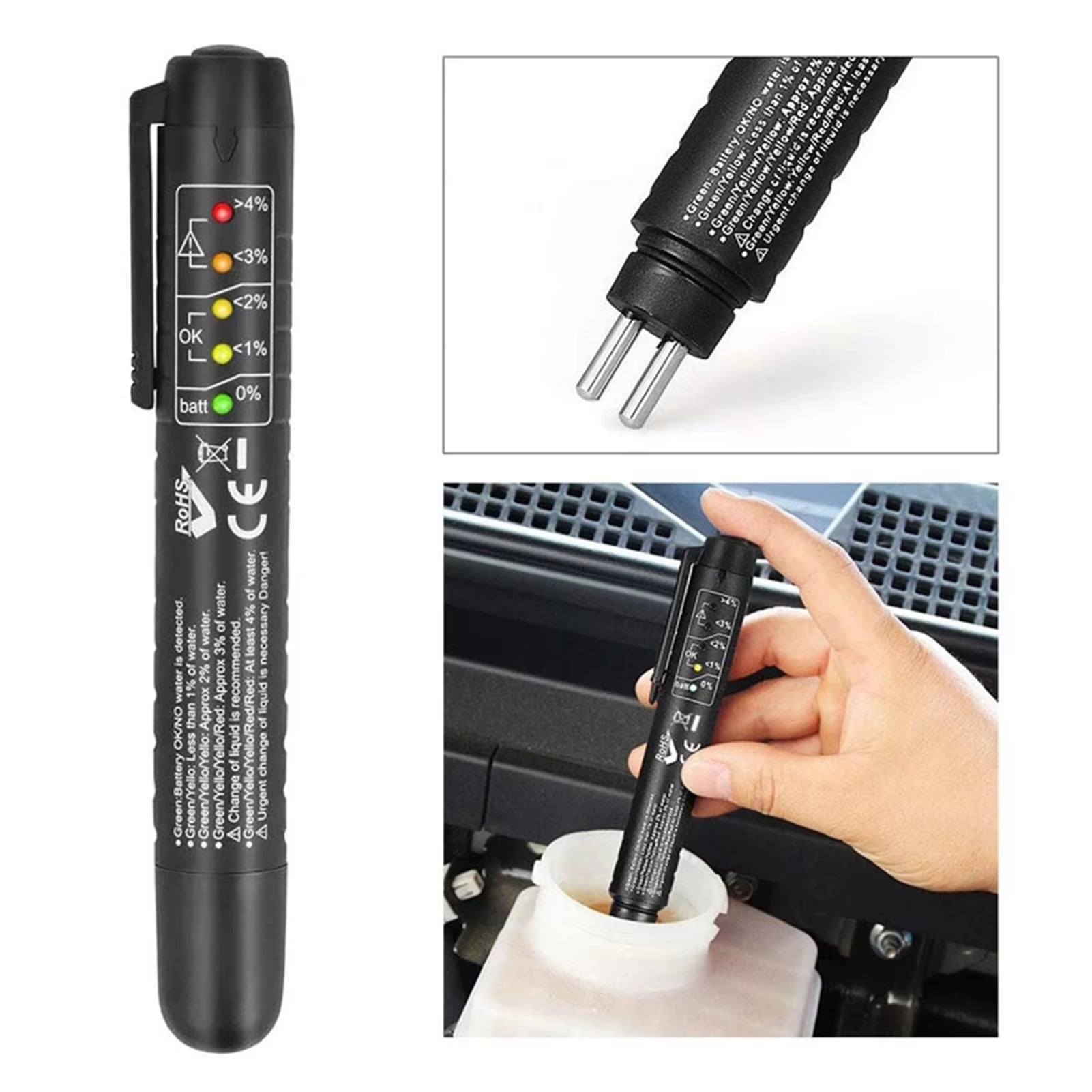 Accurate Oil Quality Check Pen Universal Brake Fluid Tester Car Brake Liquid Digital Tester Vehicle Auto Automotive Testing Tool