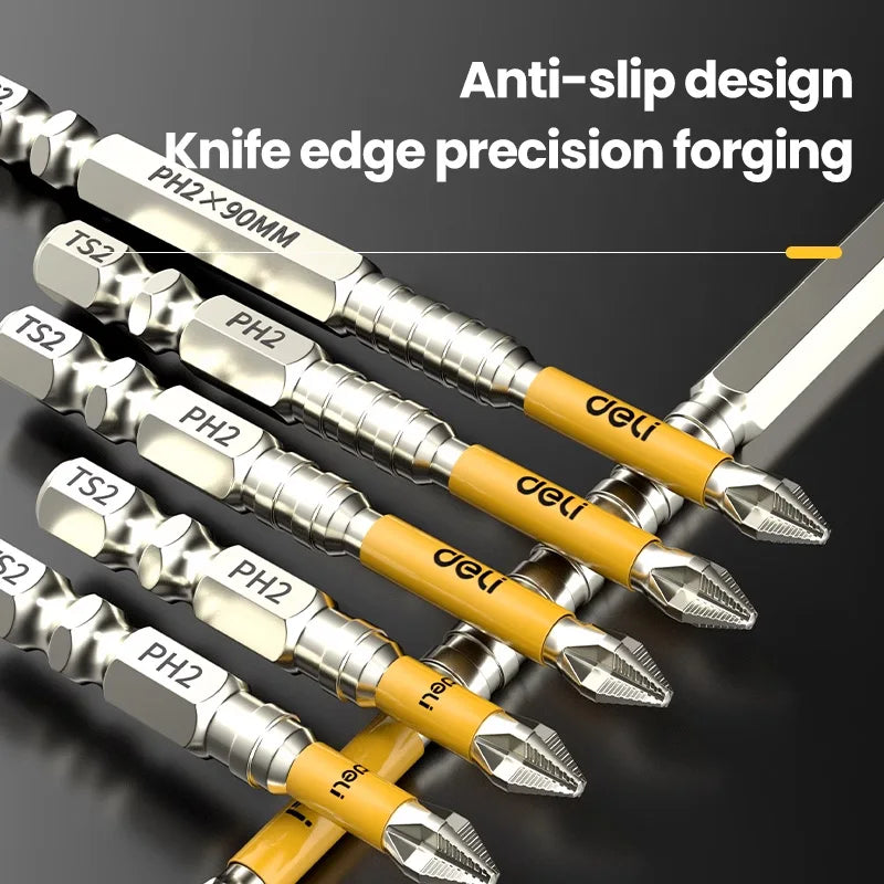 Non-Slip PH2 Magnetic Batch Head Cross Screwdriver Hardness Drill Bit Screw Driver Hand Tools 25/50/65/70/90/150Mm
